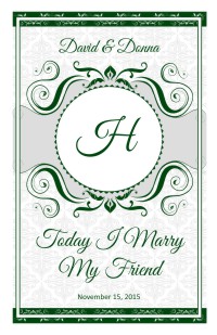 Wedding Program Cover Template 13C - Version 3